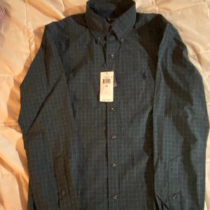 Polo Ralph Lauren MN Lg Slv Shirt Classic Fit Navy